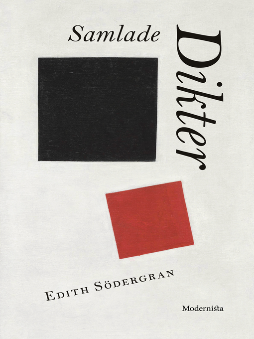 Title details for Samlade dikter by Edith Södergran - Available